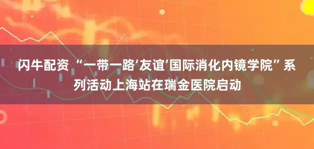 闪牛配资 “一带一路‘友谊’国际消化内镜学院”系列活动上海站在瑞金医院启动
